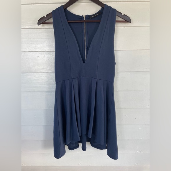 Blue High/Low Revamped Tunic/Dress - Picture 1 of 9